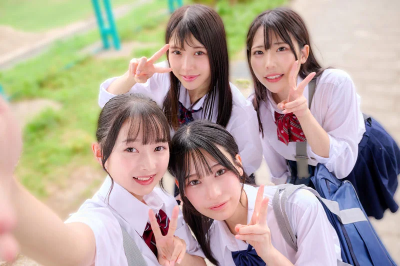 deaa025 電影シロウト-青春- ひまり＆つぼみ＆ゆの＆わこ ４人でピースシーン | 激アツ美少女PUSH